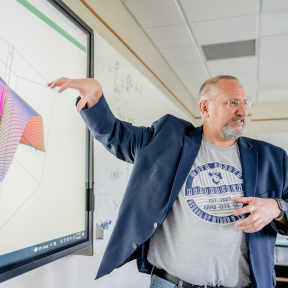 Professor Teaching Math